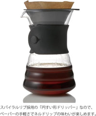 VDD-02B VD 700 ml V60 Carafe avec goutte-à-goutte, pour 2-3 tasses, transparente