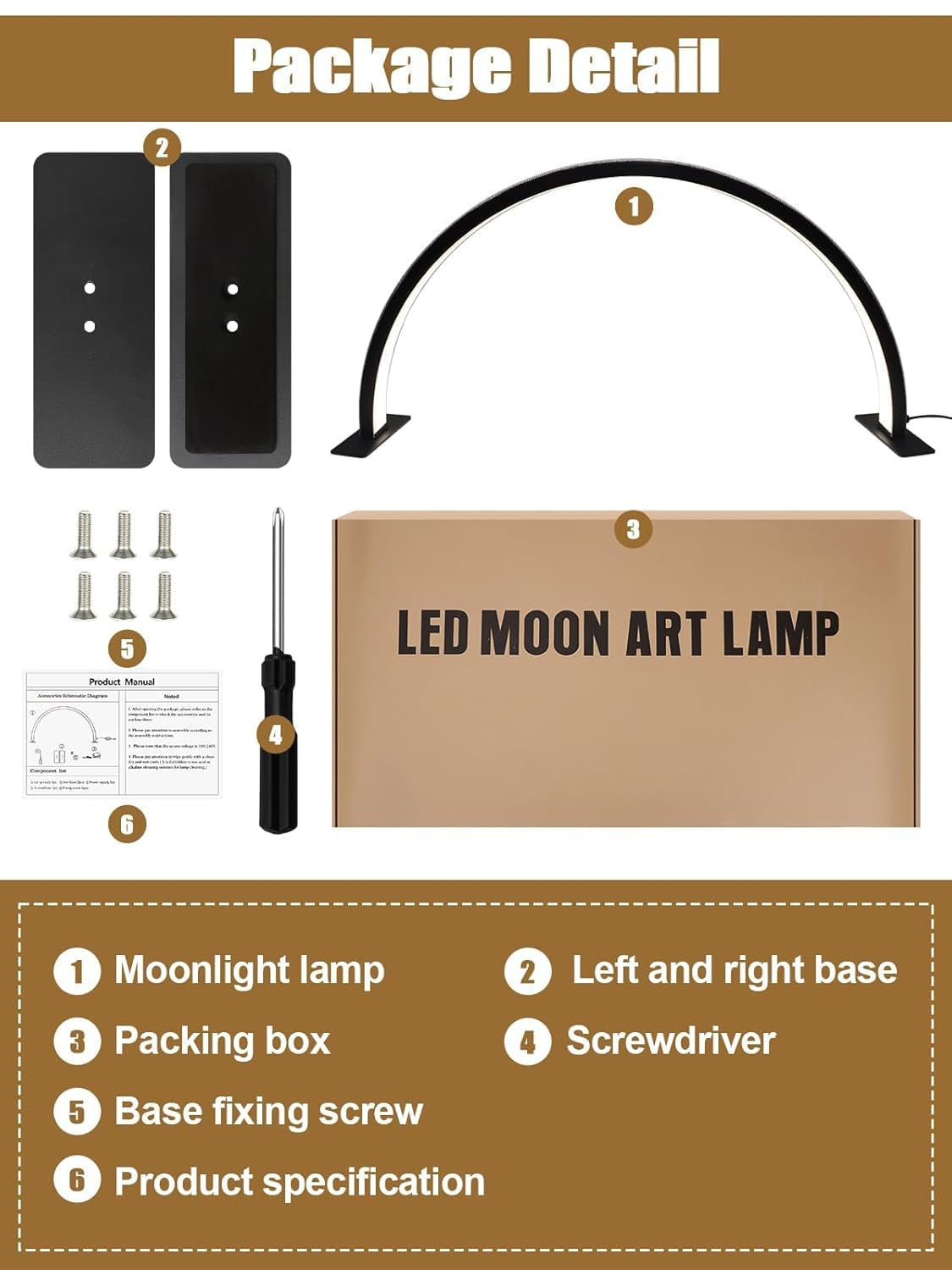 Kalolary Lampadaire, Lash Lumière Pour Extensions De Cils Regglable À 360°, 3000K-6000K Demi-Lune Lamp, Lamp De Beauté (Lampe demi-lune)