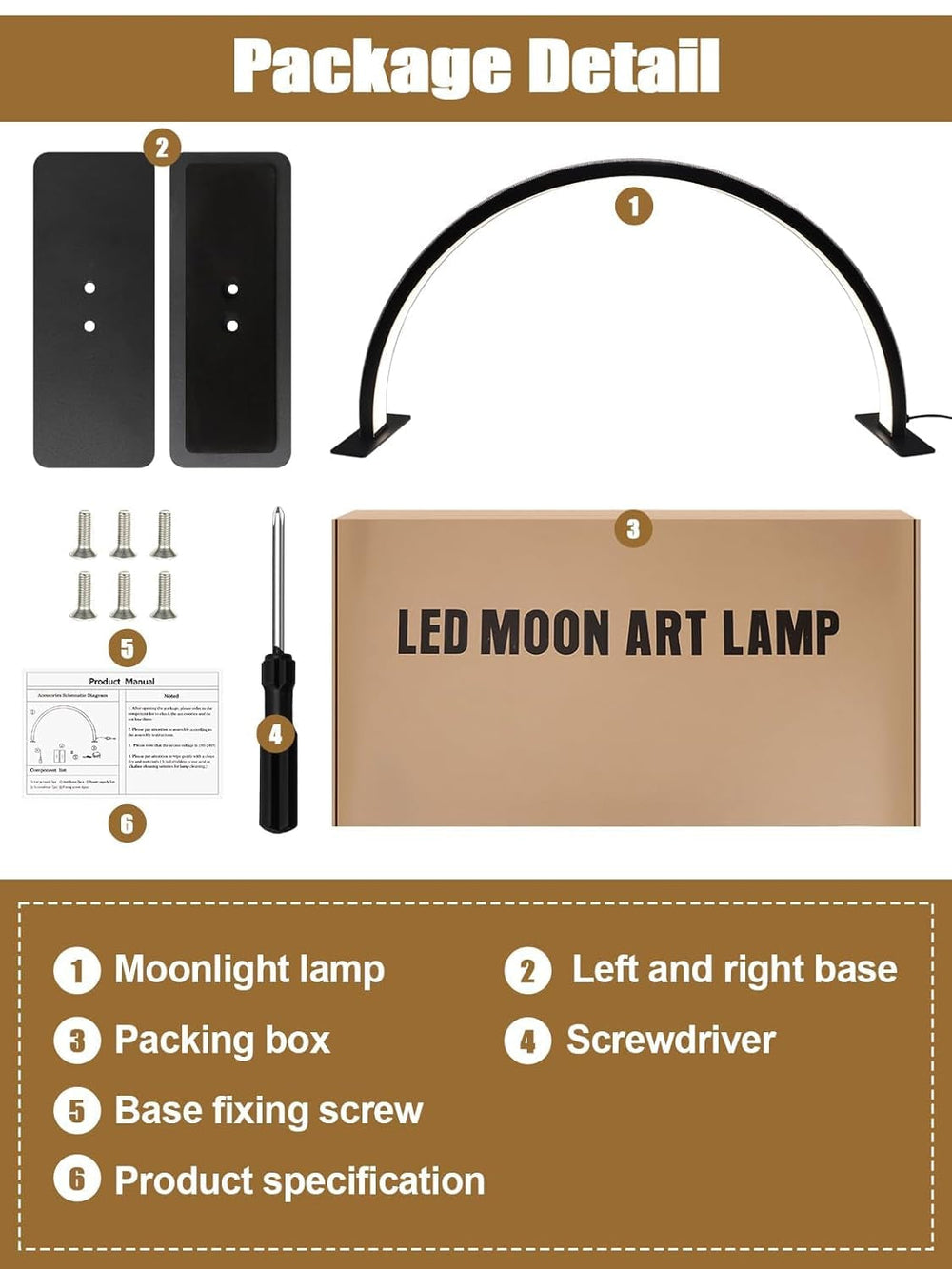 Kalolary Lampadaire, Lash Lumière Pour Extensions De Cils Regglable À 360°, 3000K-6000K Demi-Lune Lamp, Lamp De Beauté (Lampe demi-lune)