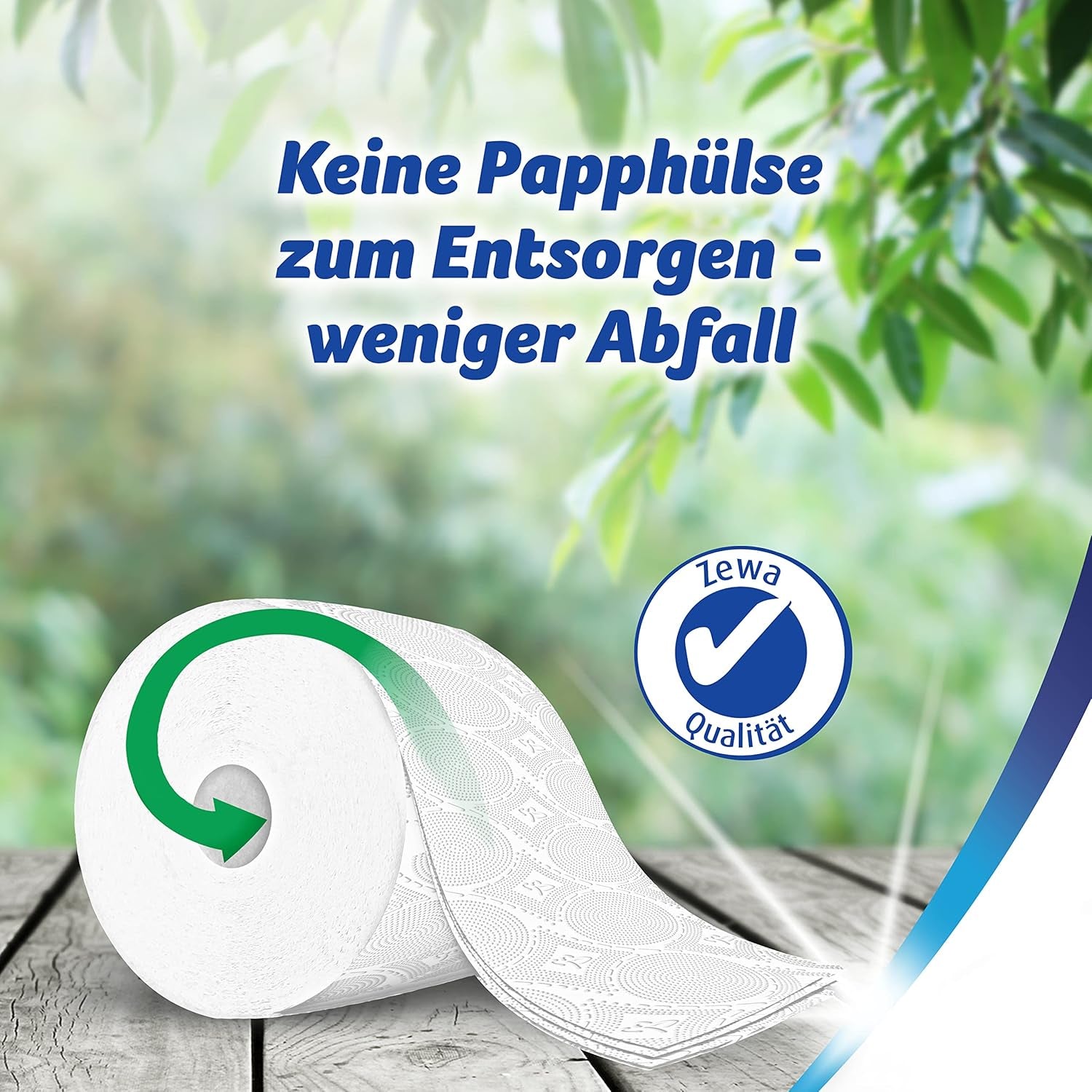 Papier toilette Zewa Smart sans manches, paquet en vrac de 36 rouleaux (9 X 4 X 300 feuilles)