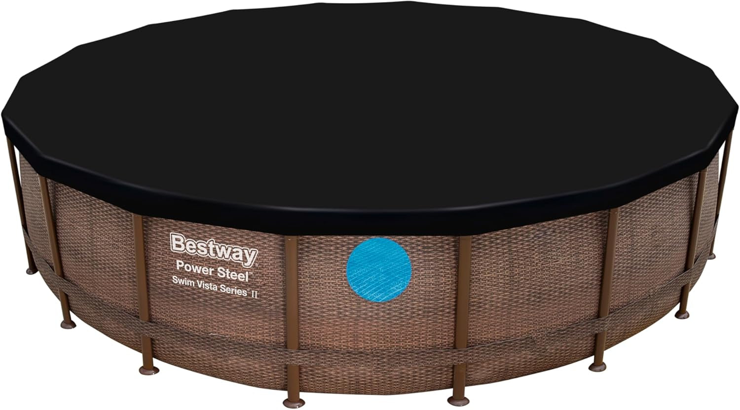 Prelată Bestway din PVC Ø 555 cm, neagră, rotundă