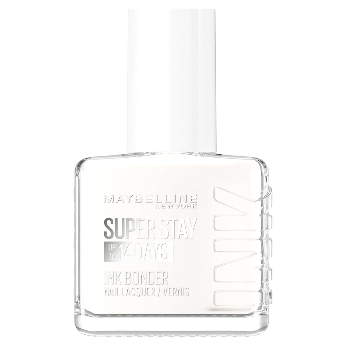 Maybelline New York Intense Pigmenté Longue Durée Renforce Les Ongles Abîmés Superstay Ink Bonder Blanc Pur 71-12 ml