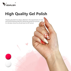 VENALISA Vernis à ongles UV orange corail 15 ml Vernis à ongles gel pour lampe à ongles UV Modèles de vernis à ongles gel orange corail transparent pour la conception des ongles à faire soi-même