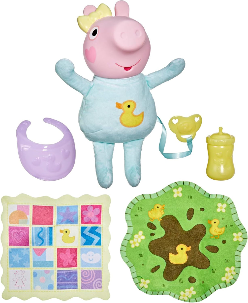 Poupée interactive Peppa Pig Evie 28 cm avec 20 sons et de nombreuses fonctions, ensemble de jouets pour enfants à partir de 3 ans