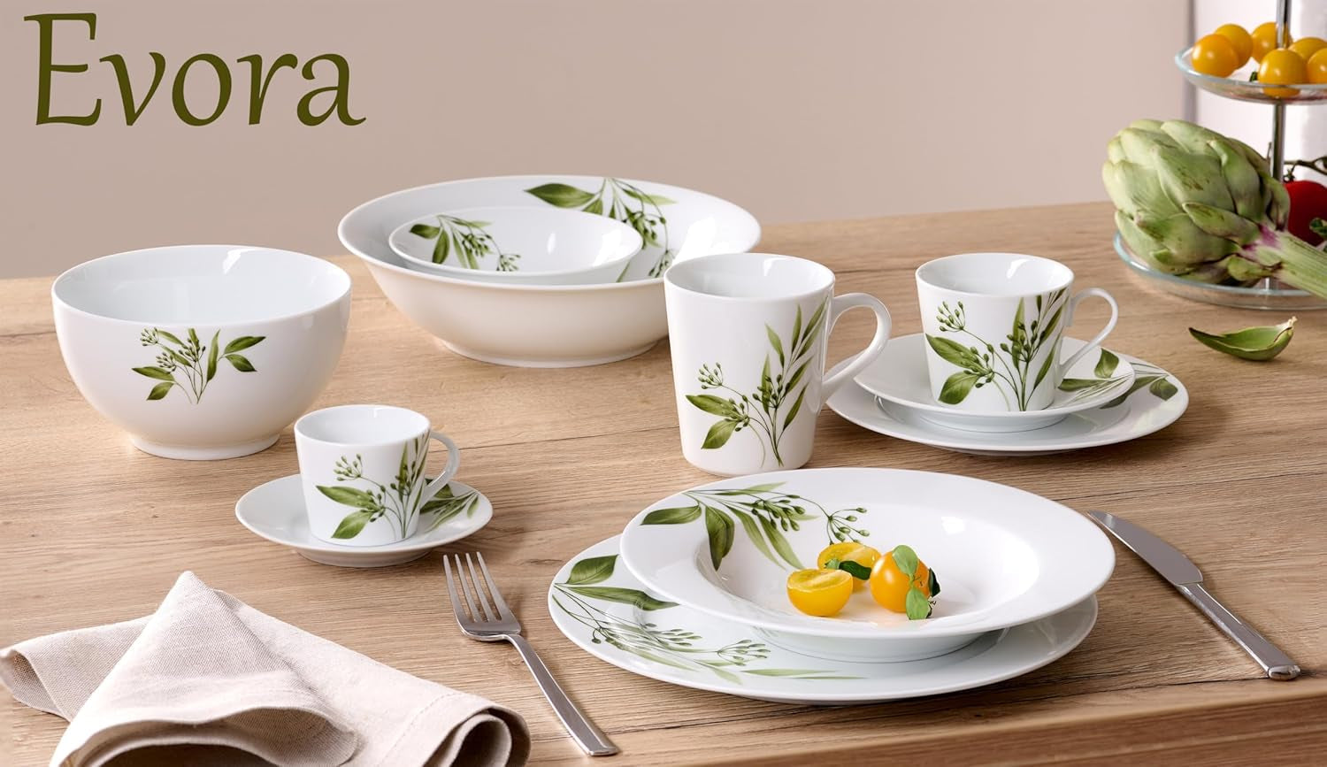 Service de table Ritzenhoff & Breker Evora, 12 pièces, porcelaine, blanc Services de table Naty Shop
