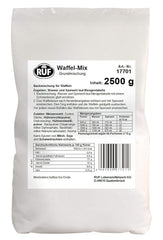 RUF Waffel-Mix, Großpackung, Grundmischung Zur Herstellung Von Waffeln Im Waffeleisen, Für Großküchen, Kantinen, Hotels Und Restaurants, 1 X 2500G Mix pour la pâtisserie et la cuisson Naty Shop Wafelteig Single