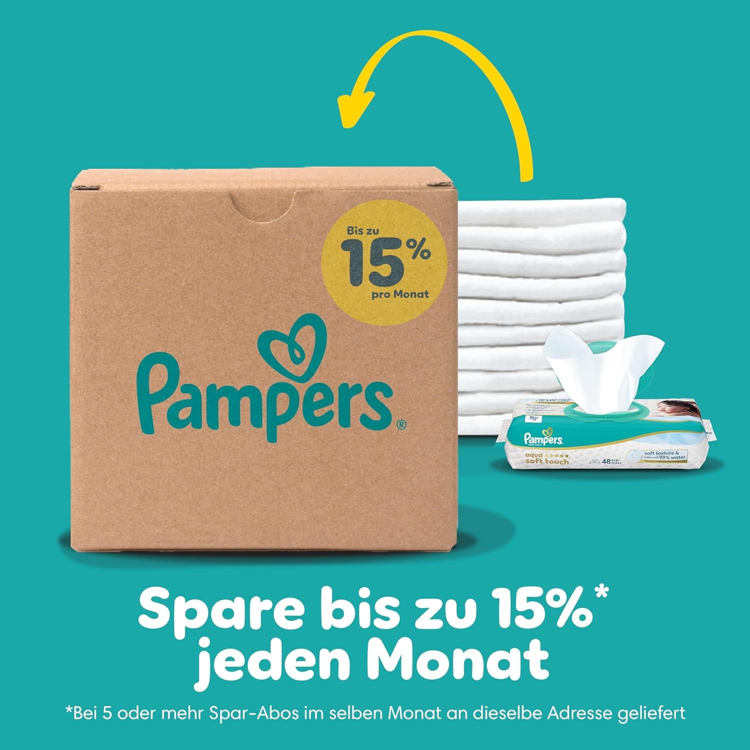 Couches Pampers Baby-Dry Puppy Patrol Edition, taille 4, 222 couches, 9 kg - 14 kg, protection contre les fuites jusqu'à 100 % et confort toute la nuit