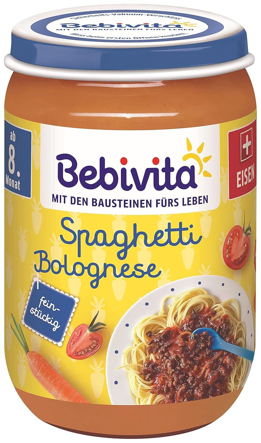 Menus A partir de 8 mois Spaghetti Bolognese, pack de 6 (6 X 220 grammes), moyen Mère et Enfant Naty Shop