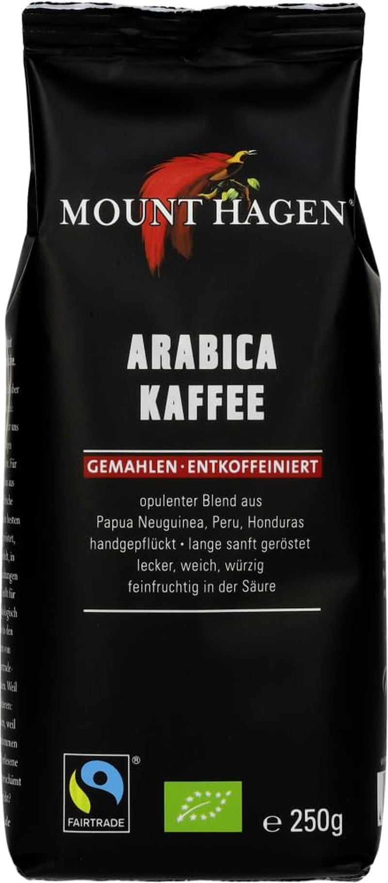 Café Arabica torréfié biologique FT Naturland, grains entiers, décaféiné, 250 g Café Naty Shop 1,5 Kg Sans saveur