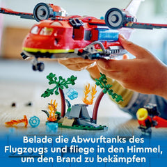Avion de lutte contre les incendies LEGO City, ensemble de pompiers pour enfants, jeu de construction avec 3 figurines de pompiers et décoration de feu, excellente idée de cadeau pour les garçons et les filles à partir de 6 ans 60413 Jeux de construction Besuche den LEGO-Store