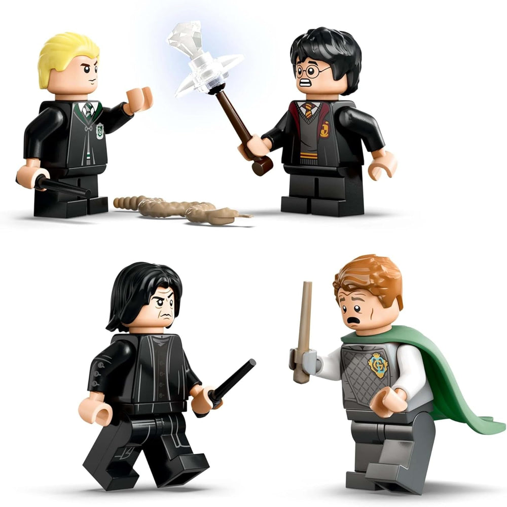 LEGO Harry Potter Château de Poudlard : ensemble de construction du club de duel avec 4 figurines incl. Draco Malfoy, Gilderoy Lockhart et Severus Snape, set Avec fonction Pour garçons et filles à partir de 8 ans 76441 Jeux de construction Besuche den LEGO-Store