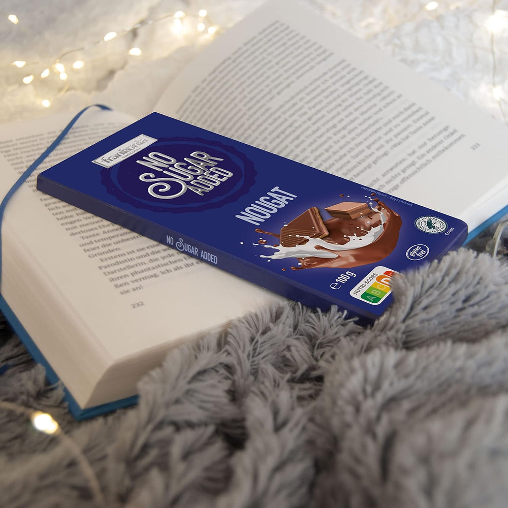 CHOCOLAT frankonia SANS SUCRE AJOUTÉ Nougat Chocolat, sans gluten, 100 g