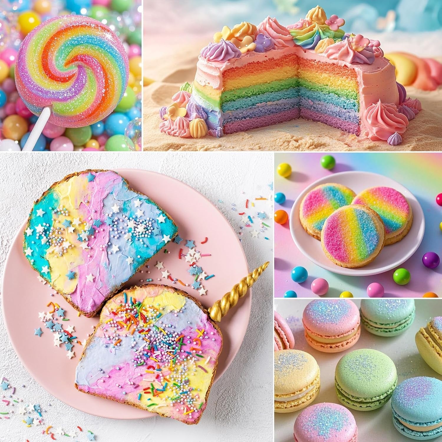 Paillettes comestibles – 6 g en poudre de colorant alimentaire pour chocolat, fraise, muffins, gâteaux, fondant (violet)