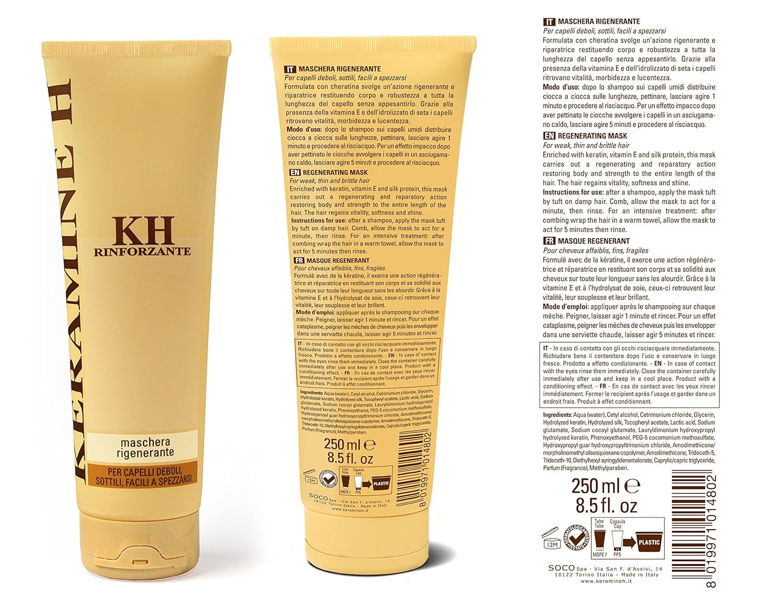 Masque régénérant - 250 ml, 21 Masque capillaire Naty Shop