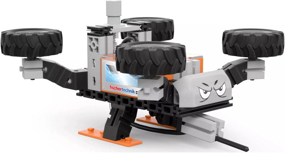 fischertechnik Junior Pro 576100 – Konstruktionsspielzeug für Kinder, Baukasten mit 7 Modellen inkl. Löschfahrzeuge, ab 5 Jahren, orange