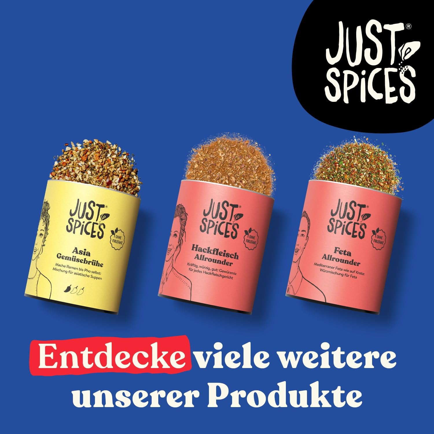 Just Spices Asia Brühe Brühe I Würze asiatische Suppen zu Hause self I Gewürzdose, 65 g