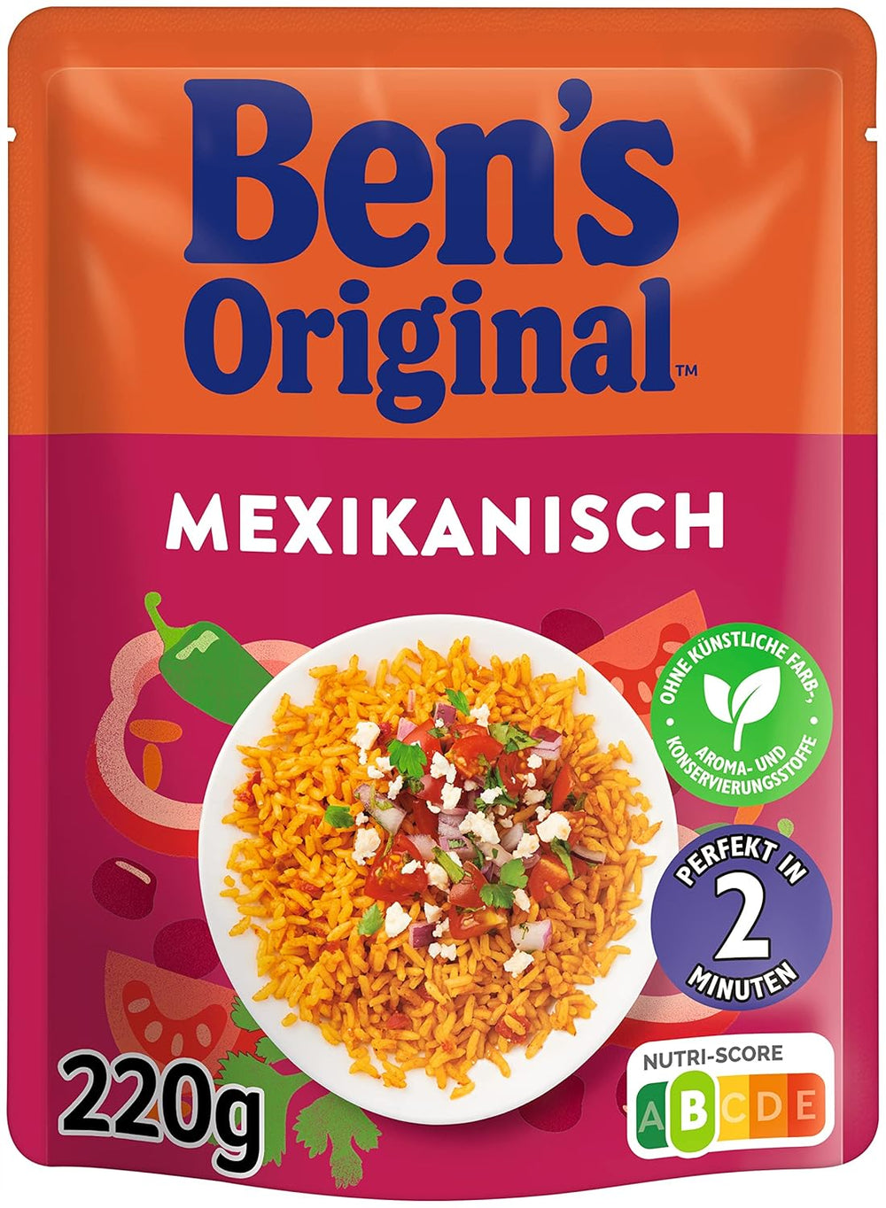 BEN'S ORIGINAL™ Riz express mexicain 6 x 220g