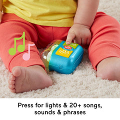 FISHER-PRICE Apprentissage et jeu amusants avec des bouchons d'oreille ludiques - Bouchons d'oreille interactifs avec lumières amusantes, chansons d'apprentissage et activités de motricité fine, plus de 20 chansons et phrases, 6 mois et plus, HWY45 Baby Toys Naty Shop