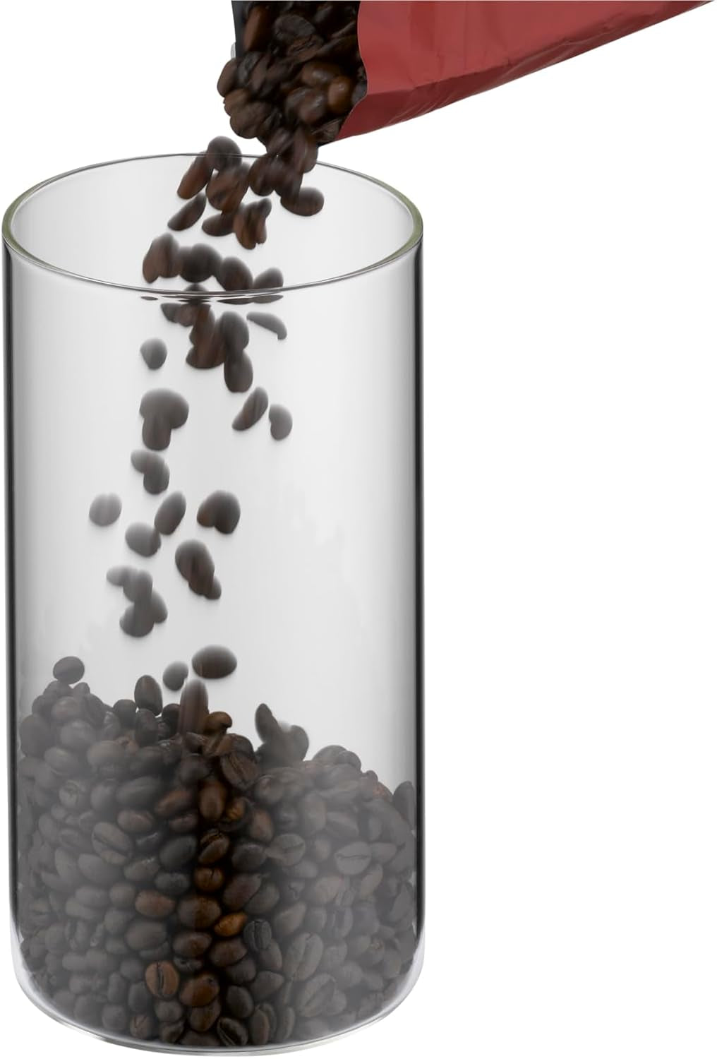 WMF Depot Bocal de Conservation en Verre 1 L, Hauteur 21,5 cm, Bocal de Conservation avec Couvercle, Récipient à Grains de Café, Pot de Céréales, Bocal de Conservation des Aliments avec Large Ouverture de Remplissage (Lot de 4) Boîtes de Conservation des Aliments Naty Shop