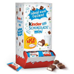 Kids Chocolate Mini - 150 mini-barres emballées individuellement, 900 grammes de bonbons au chocolat Naty Shop Default Title