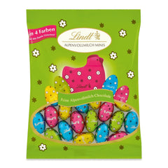 Mini œufs en chocolat au lait Lindt pour décorations en chocolat | 2 sachets x 180g | Œufs en chocolat au lait de qualité supérieure, emballés joyeusement et colorés en quatre couleurs pour Pâques | Chocolat de Pâques | Cadeau chocolat