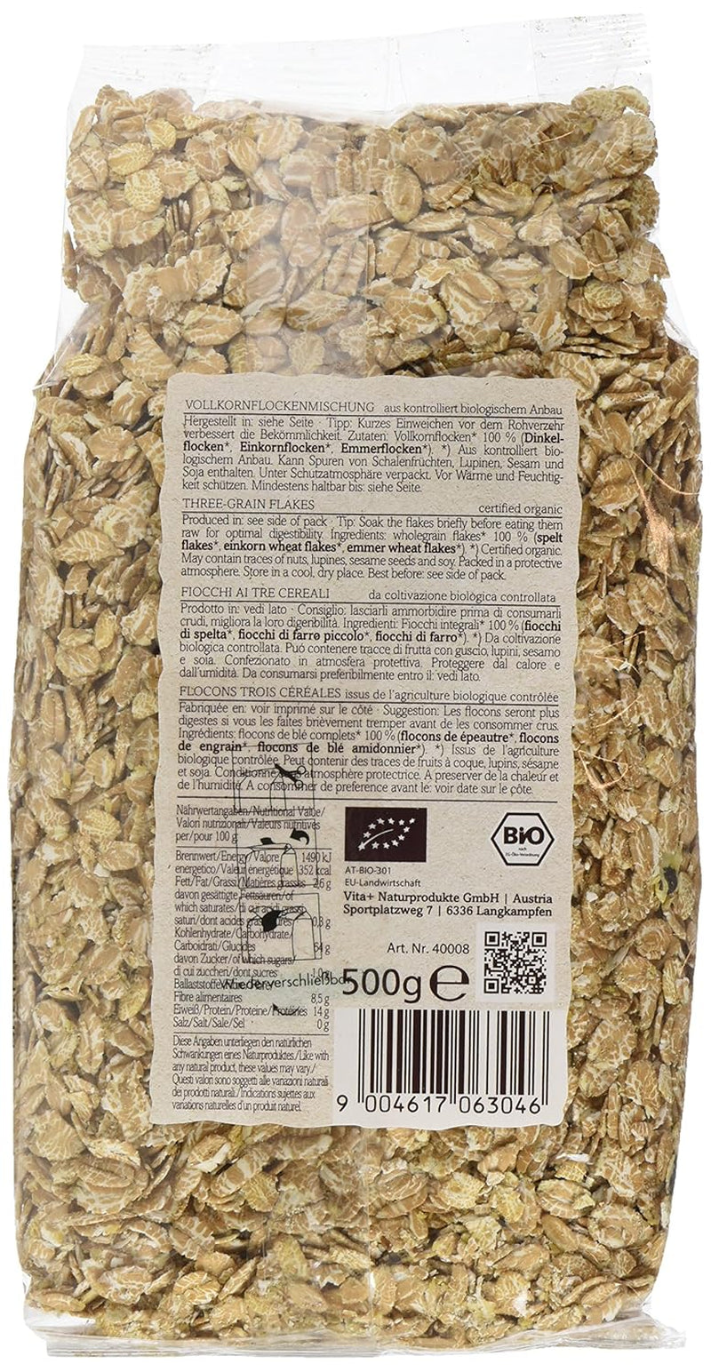 Verival Urkornflocken - Bio, 6Er Pack (6 X 500 G) Cereale Naty Shop