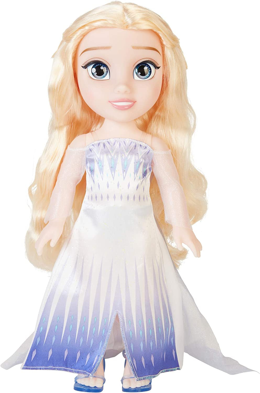 Poupée Disney La Reine des Neiges 2 ELSA La Reine des Neiges - Poupée mobile de 35 cm de haut, vêtue d'une robe tendance emblématique et de longs cheveux flottants pour un plaisir de jeu supplémentaire, pour les filles de 3 ans et plus, 214894 Naty Shop Dolls