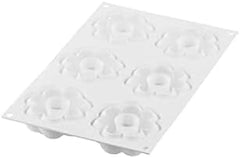 Silikomart, Forme Couronne de Truffe en Silicone Ø 8,2 x H 2,9 cm, 6 alvéoles, 90 ml Cuisine Naty Shop