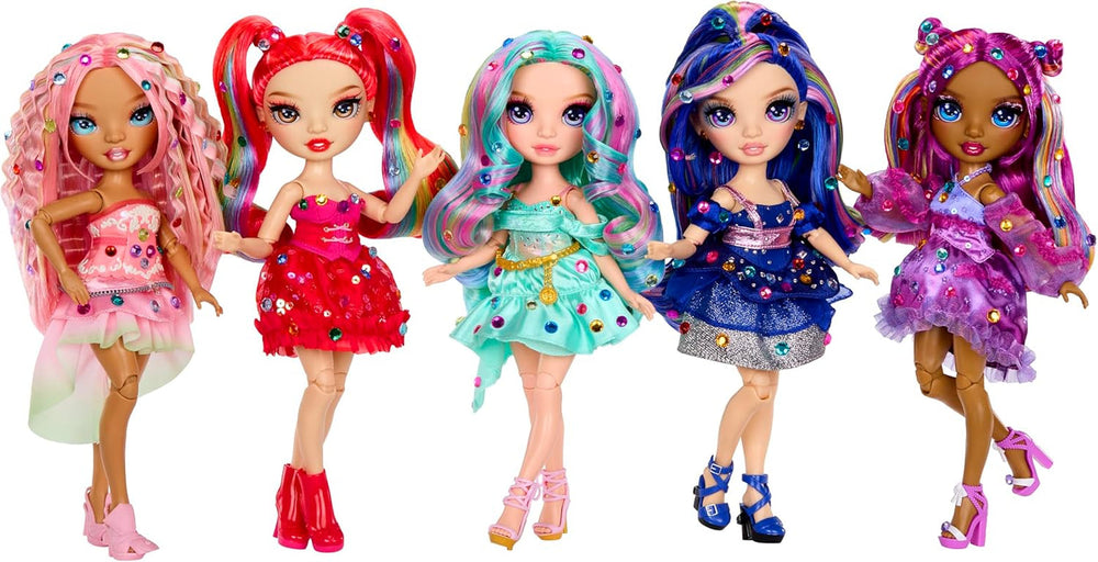 Rainbow High Be Dazzling – Adeline Rose – Rosa 28 cm Modepuppe mit Verzierungswerkzeug, Funkelnden Schmucksteinen und Styling-Accessoires