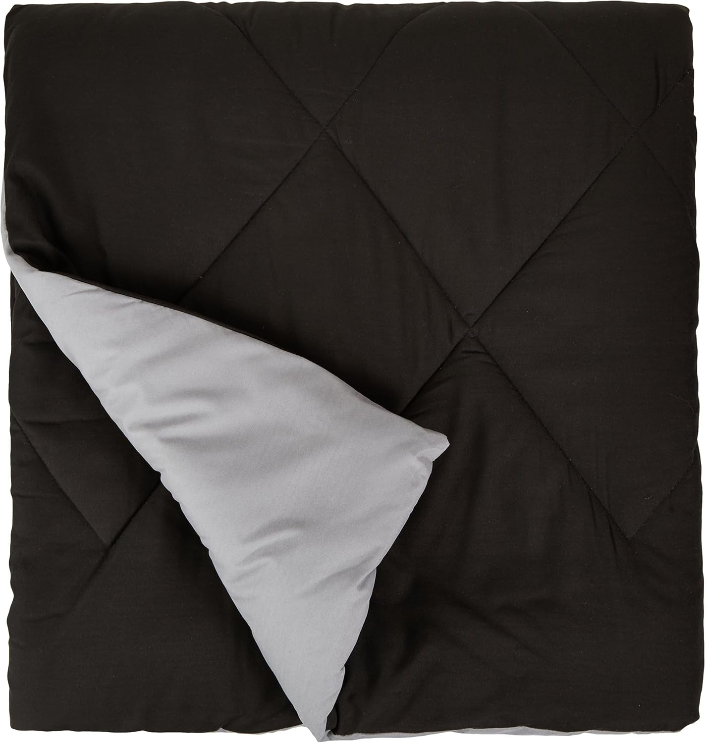 Housse de couette en microfibre Amazon Basics, utilisable des deux côtés, 220 X 240 Cm, gris/noir Couettes et couettes Naty Shop