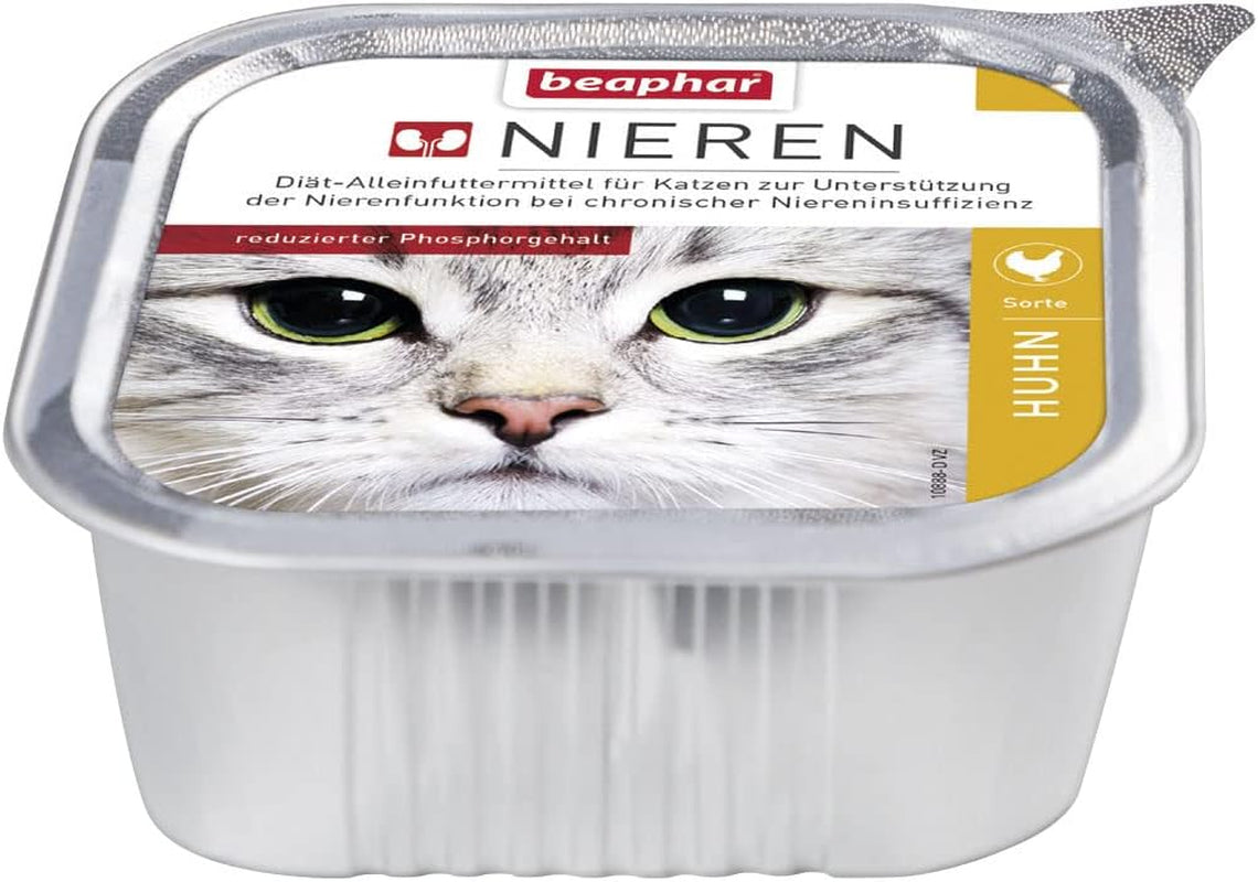 BEAPHAR – Dietă renală cu pui – Hrană completă pentru pisici cu insuficiență renală cronică – Pentru susținerea funcției renale – 100 g