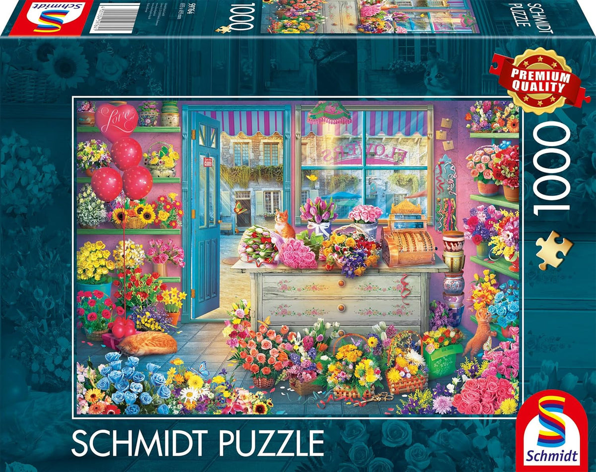 Schmidt Spiele 59764 Colorful Flower Shop Puzzle 1000 pièces Naty Shop Titre par défaut