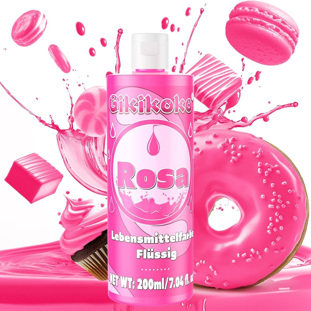 Colorant alimentaire - Gikikoko 200 ml colorant alimentaire liquide, très concentré, colorant alimentaire pour pâtisserie, macarons, gâteaux, gelée, fondant, biscuits, slime DIY (violet)