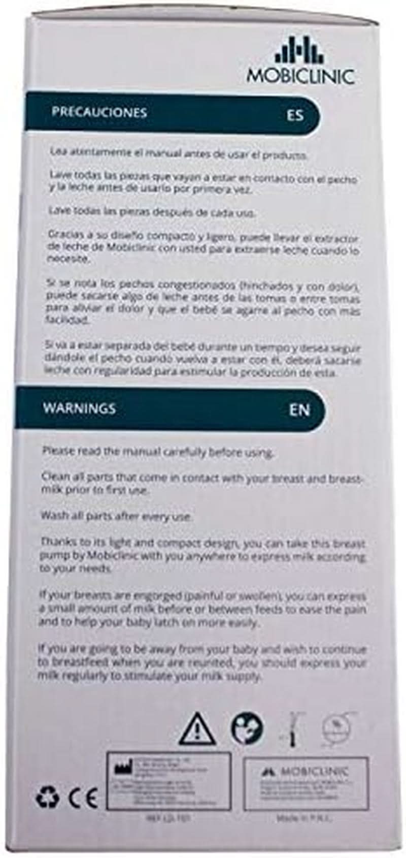 Mobiclinic ®, Tire-lait manuel, marque européenne, poignée ergonomique Accessoires Alimentation et Allaitement Bebe Naty Shop