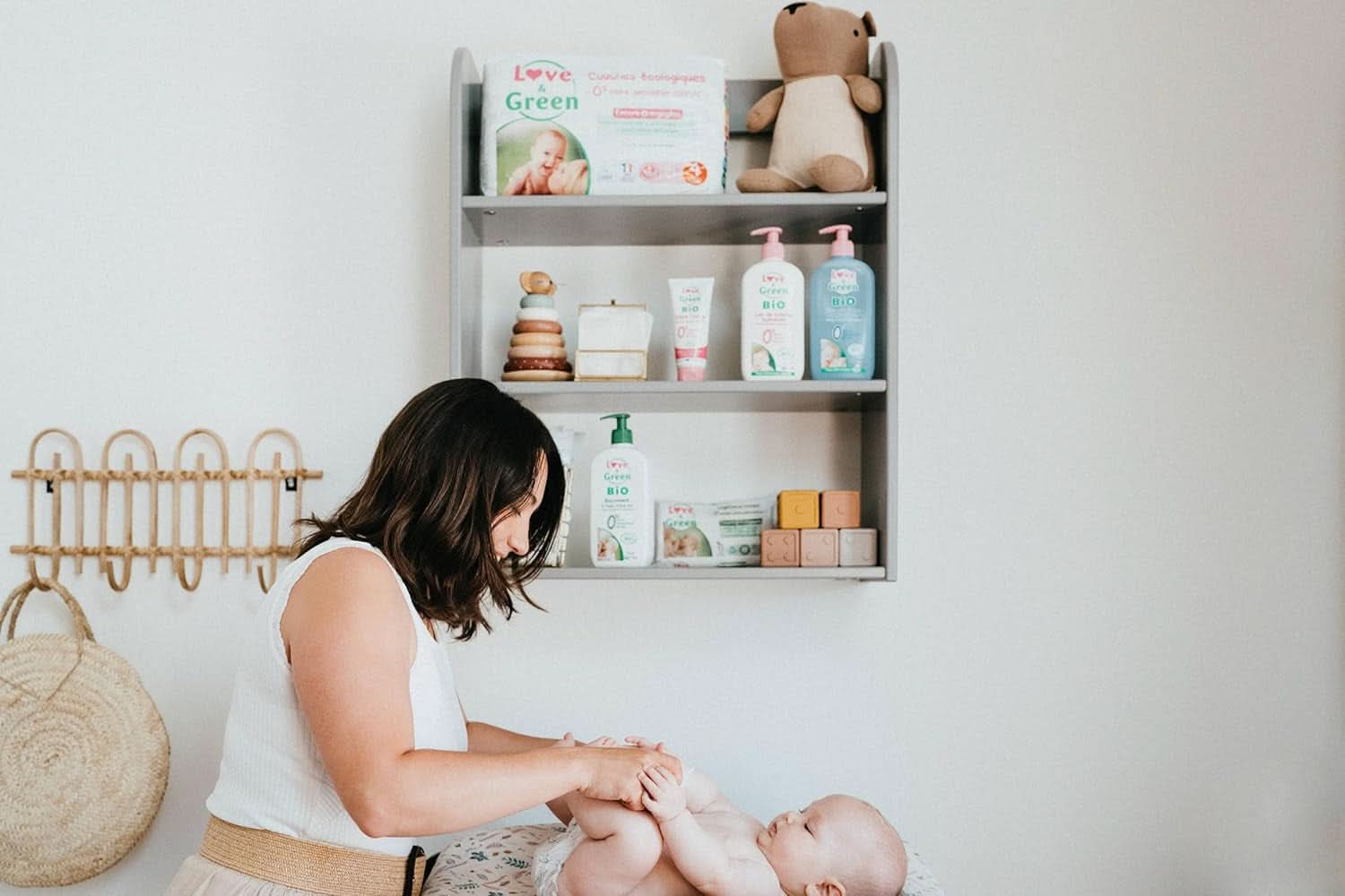 Love & Green, Scutece pentru bebeluși, hipoalergenice, mărimea 6 (34 unități) Mama si Copilul Naty Shop