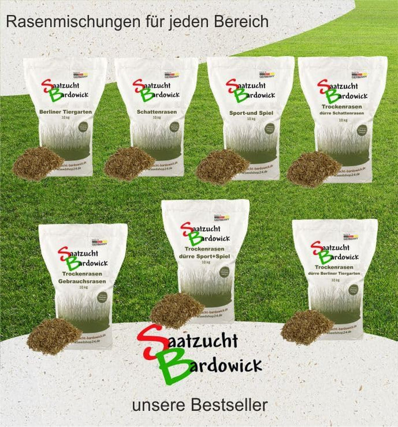 10Kg Für Ca. 300 M² Schattenrasen Dürreresistent Rasensamen Qualität Rasen Rasensaat Rasenmischung