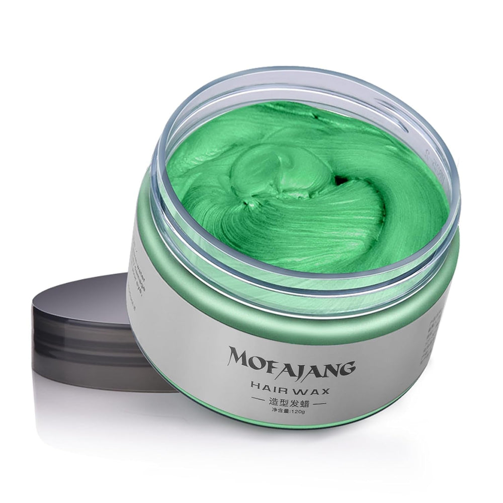 Cire de coloration capillaire temporaire Pommade naturelle, formule à base de plantes lavable pour hommes et femmes, cire de teinture capillaire mate pour fête, cosplay et Halloween, teinture capillaire sans graisse, 120 g (violet) Naty Shop Teinture capillaire verte