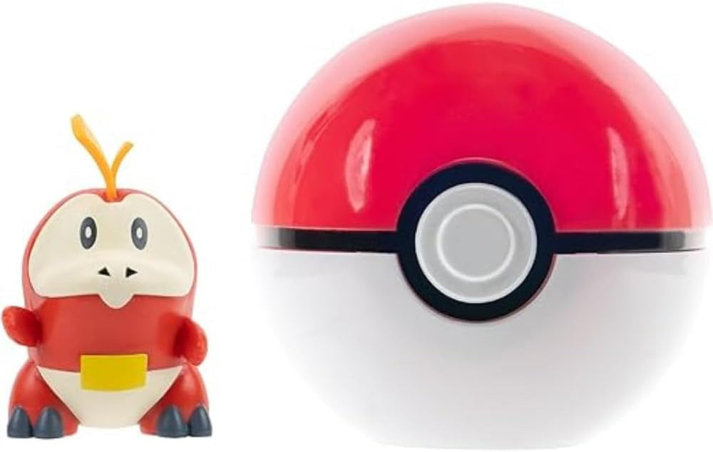 Pokémon PKW3629 - Clip'N'Go Poké Ball - Felori et Poké Ball, Poké Ball Officielle avec figurine 5cm Figurines Naty Shop Crocodile