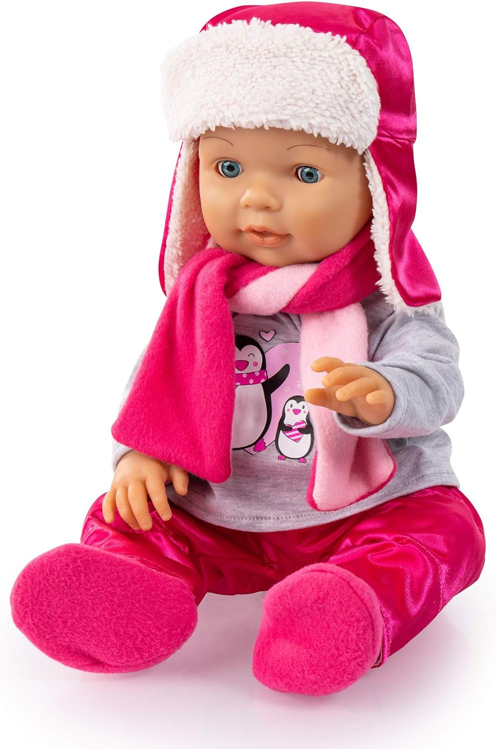 Bayer Design 84613AA Puppenkleidung, Puppenoutfit, mehrteilige Puppenanziehsachen, Winterset, Puppenzubehör