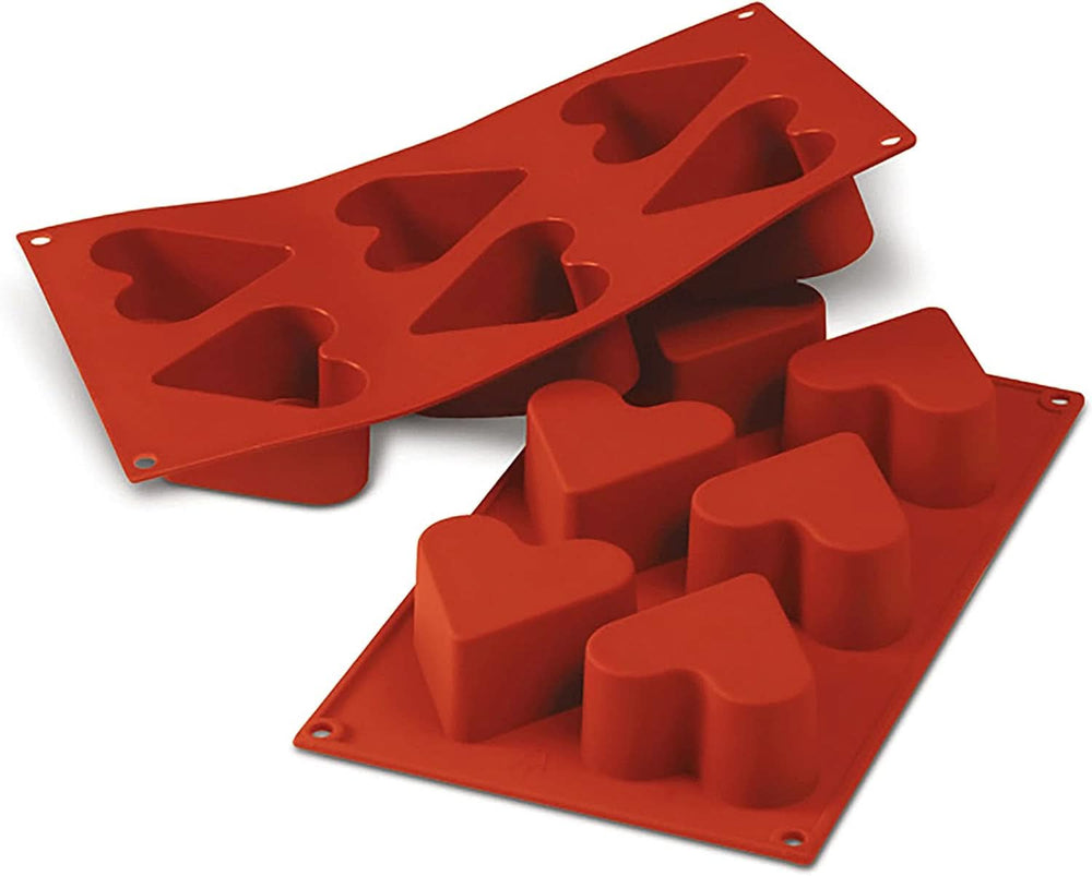 Silikomart 20.036.00.0060 SF 036, Coeur de Cuisine Naty Shop S (60 x profondeur 35 mm, Volume : 8 x 90 ml) 8 x Coeurs