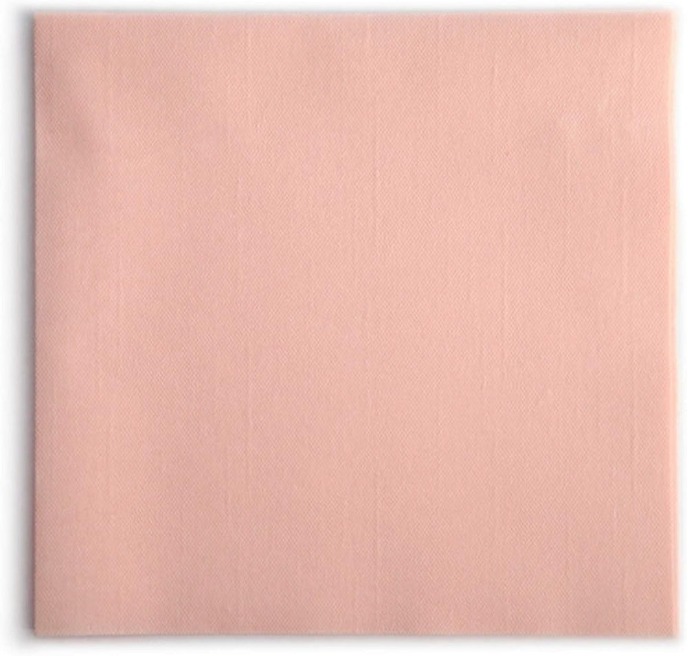 50 Serviettes Aroba Airlaid Aspect Textile 19 COULEURS 40X40 Cm 1/4 Pli Serviettes de Mariage Aspect Textile de Haute Qualité pour Anniversaires Hôtel Restauration Vacances Noël Mariage Rose