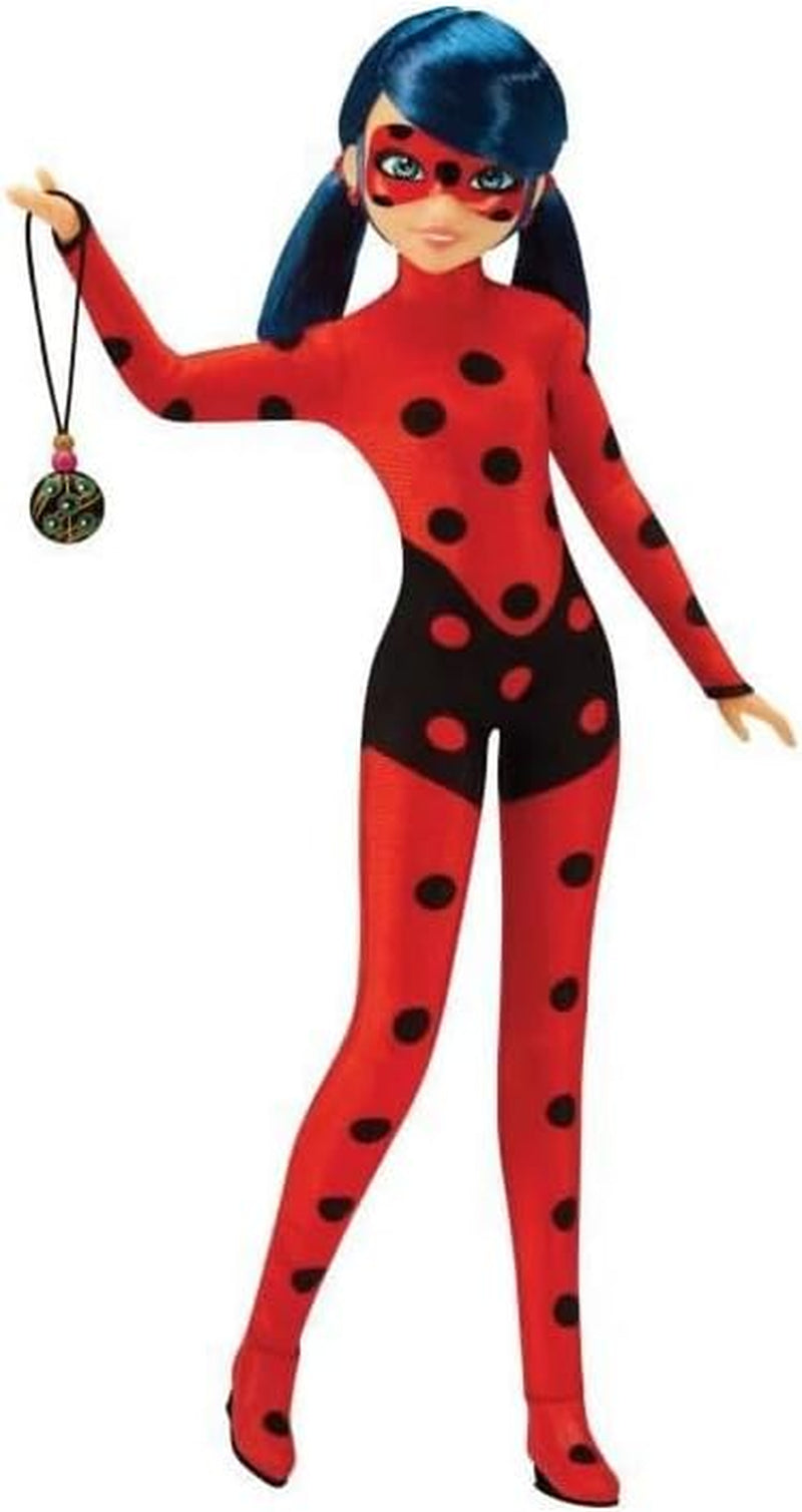Bandai - Miraculous Ladybug - Poupée Marinette Changement de Couleur Surprise - Poupée Miraculous Articulée, 26 cm + 3 Surprises - Modèle Aléatoire - P50390 Naty Shop Dolls Ladybug Lucky Charm