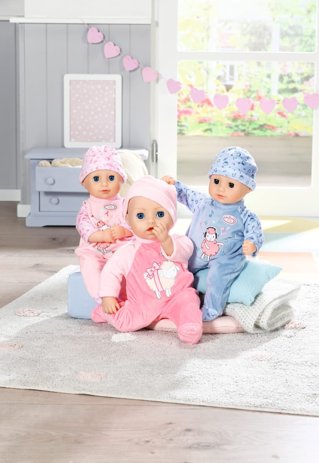 Annabell Poupée douce Little Annabell 36cm, avec corps en tissu et yeux endormis, 36cm, 709870 Zapf Creation