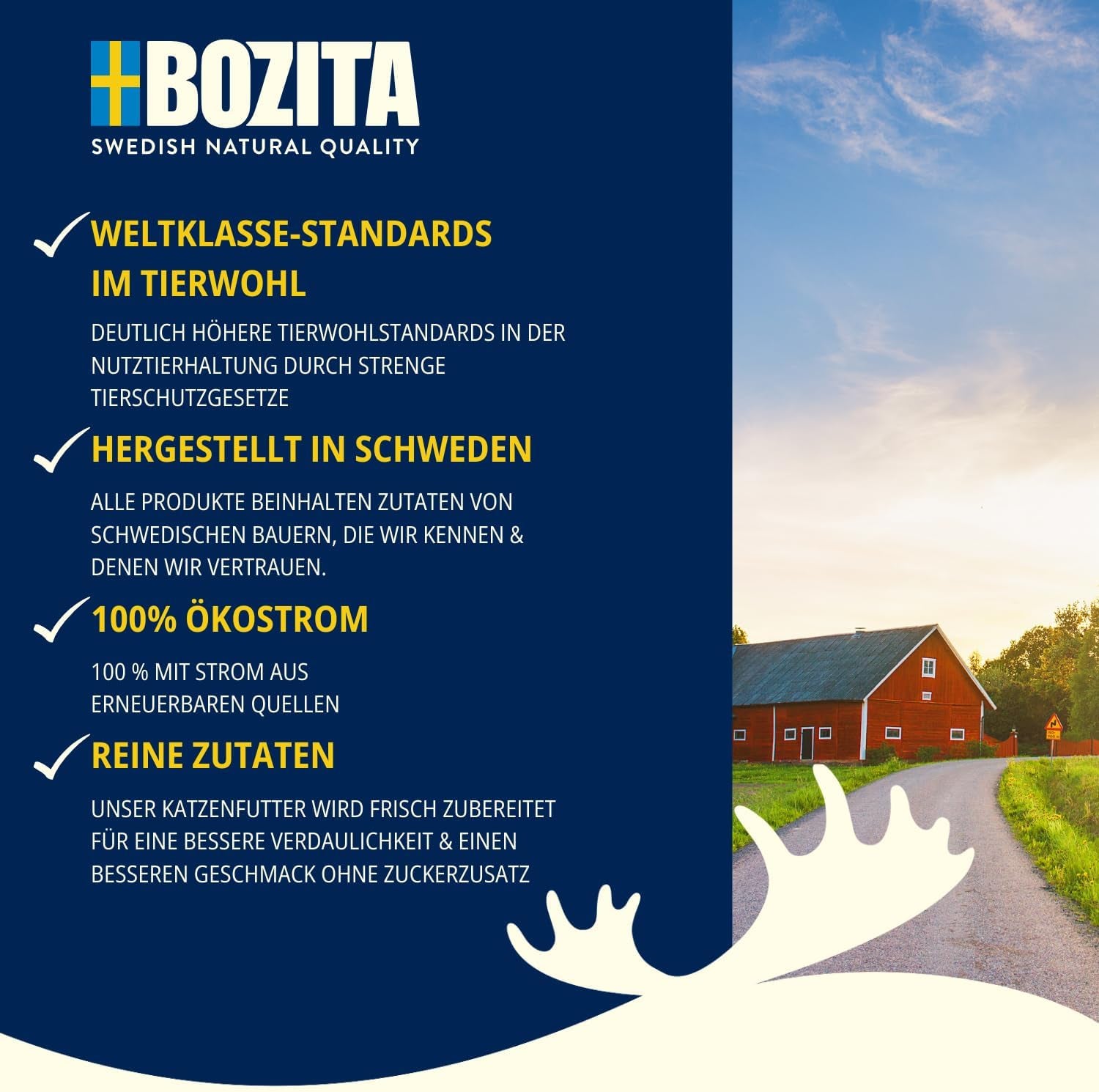 Bozita Pouch Nourriture humide avec morceaux en sauce et dinde – 12 sachets portions x 85 g de nourriture pour chat sans céréales ni blé – Nourriture humide pour chat adulte avec 8,5 % de protéines et 4,5 % de matières grasses