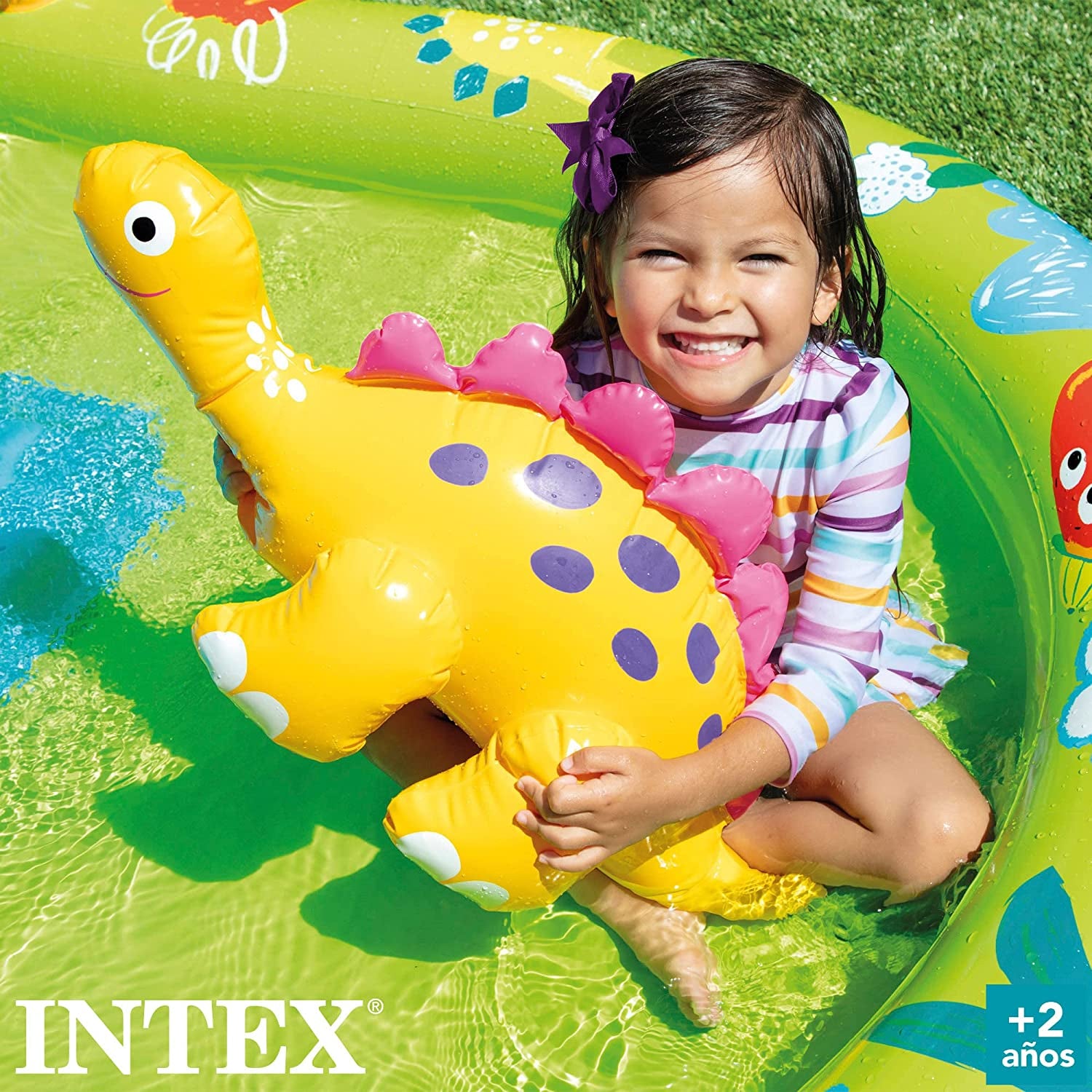 Aire de jeux gonflable Intex 57166NP avec petits dinosaures, multicolore