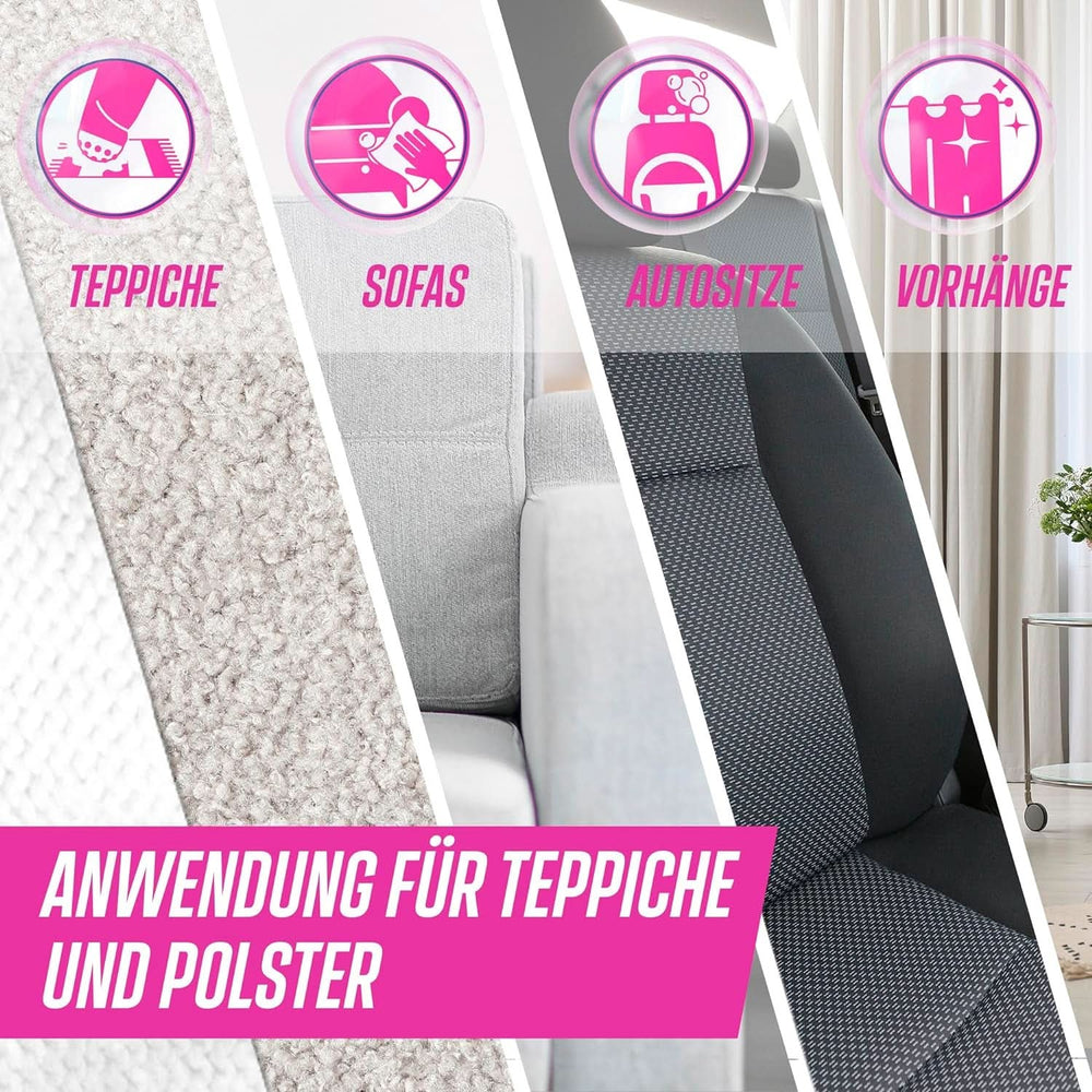 Poudre nettoyante pour tapis et tissus d'ameublement Vanish Oxi Action - 1 X 820 G - Nettoie de grandes surfaces de tapis et tissus d'ameublement contre la saleté, les odeurs et la poussière Détergents à lessive Naty Shop