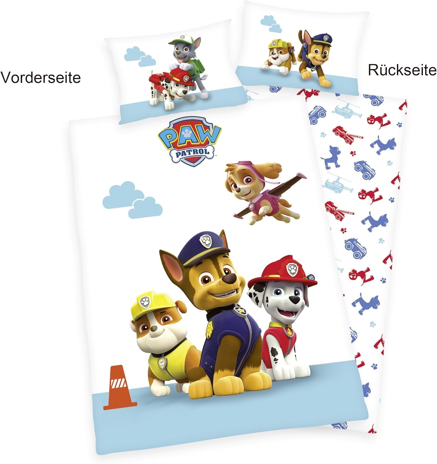 Parure de lit enfant PAW Patrol, réversible Literie - enfants Naty Shop