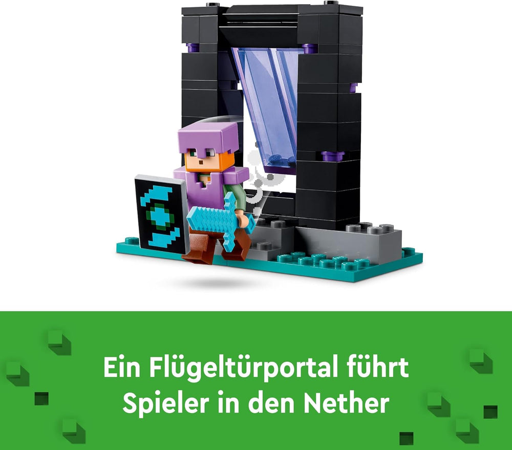 LEGO Minecraft The Armory Playset avec figurines de héros, armes jouets et figurine d'Alex, jouet d'action pour garçons et filles, cadeau pour les joueurs et les enfants de 7 ans 21252 Ensembles de construction Besuche den LEGO-Store