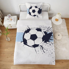 Linge de lit garçon, football, microfibre polyester Linge de lit - enfant Naty Shop