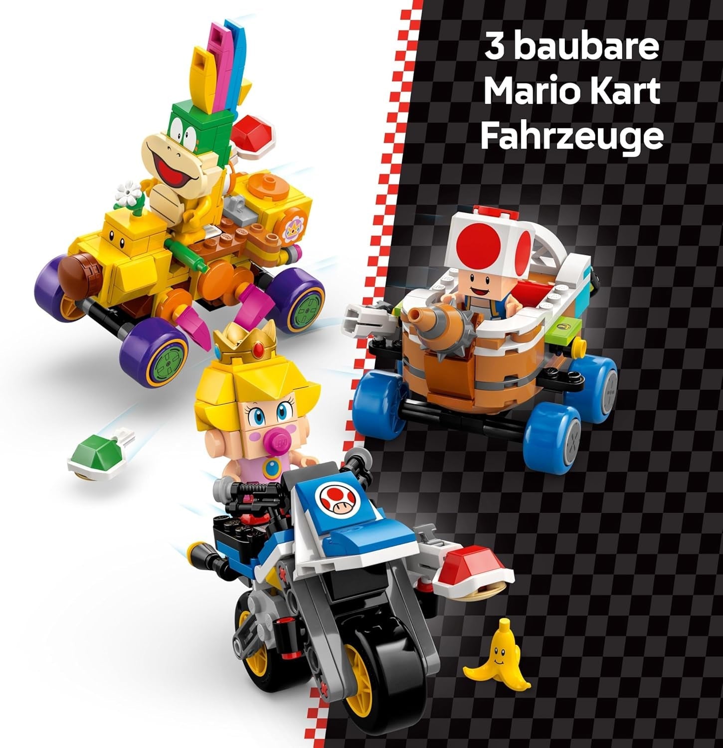 LEGO Super Mario : Mario Kart - Ensemble Baby Peach et Grand Prix, Figurines Nintendo - Toad, Lakitu, Baby Peach et Lemmy, Cadeau pour garçons, filles et joueurs de 8 ans et plus, Adventure Toy 72036 Jeux de construction Beuche den LEGO-Store